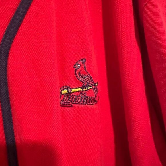 Vintage St. Louis Cardinals Button Down Jersey Shirt Hank Aaron Original Sz 2XL - Picture 2 of 5
